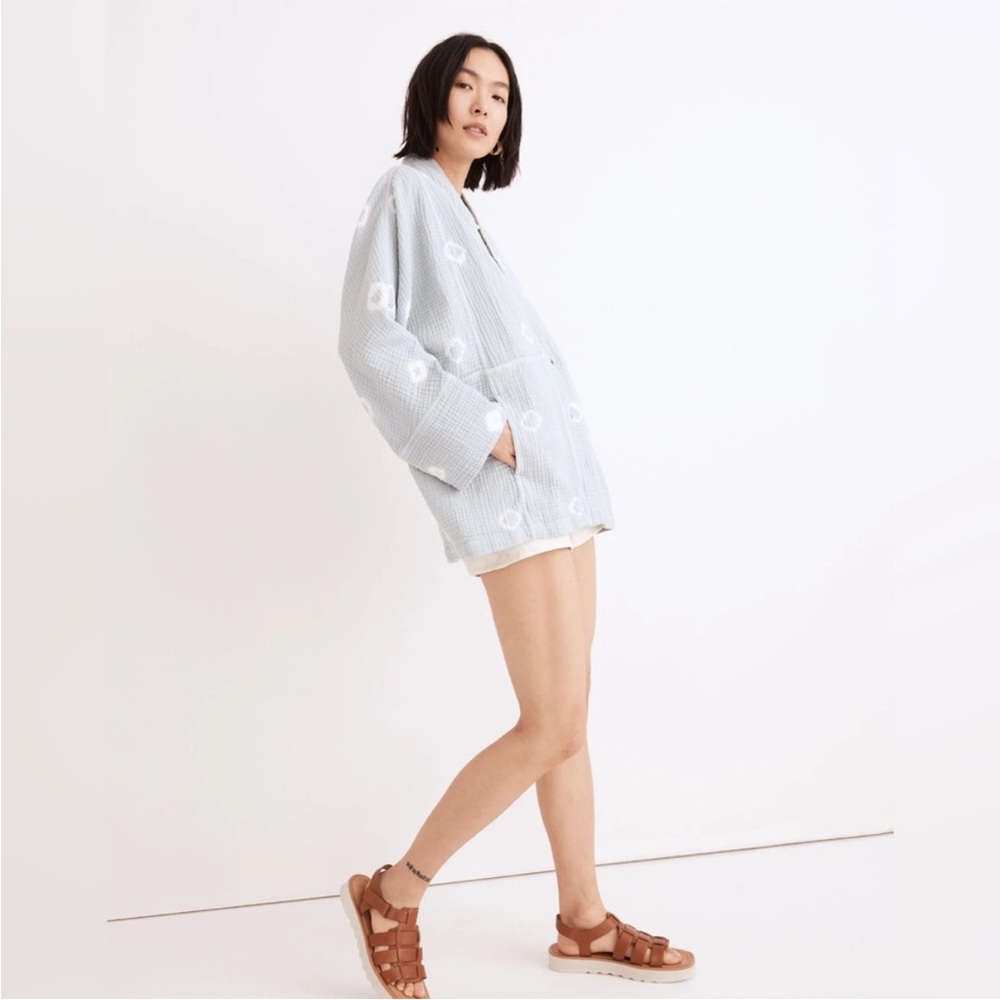 Madewell Shibori Lightspun Seamed Robe Jacket Cardigan NWOT - Picture 1 of 12